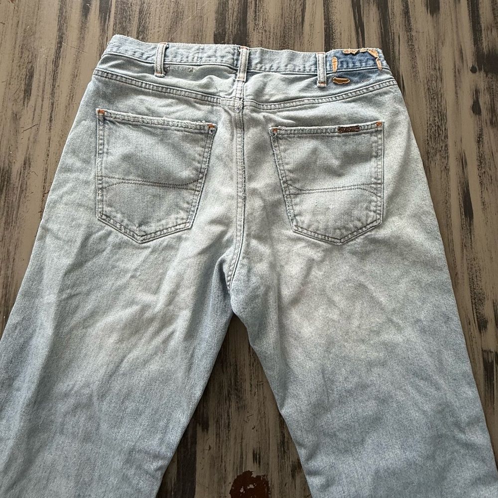 Hollister Men's Light Blue Distressed Jeans Y2K - Picture 10 of 11